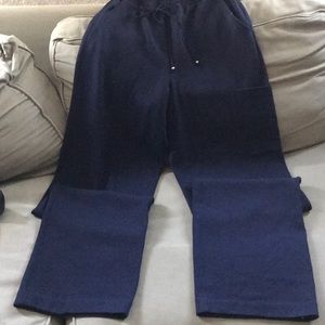 Navy St. John drawstring pants